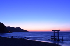 二見ヶ浦の夕焼け
