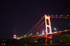平戸大橋の夜空