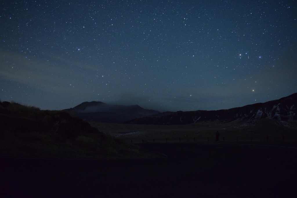 阿蘇山の星空