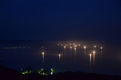 東後畑棚田の漁火③