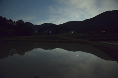 田園と星空