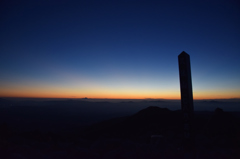 久住山からの夕暮れ