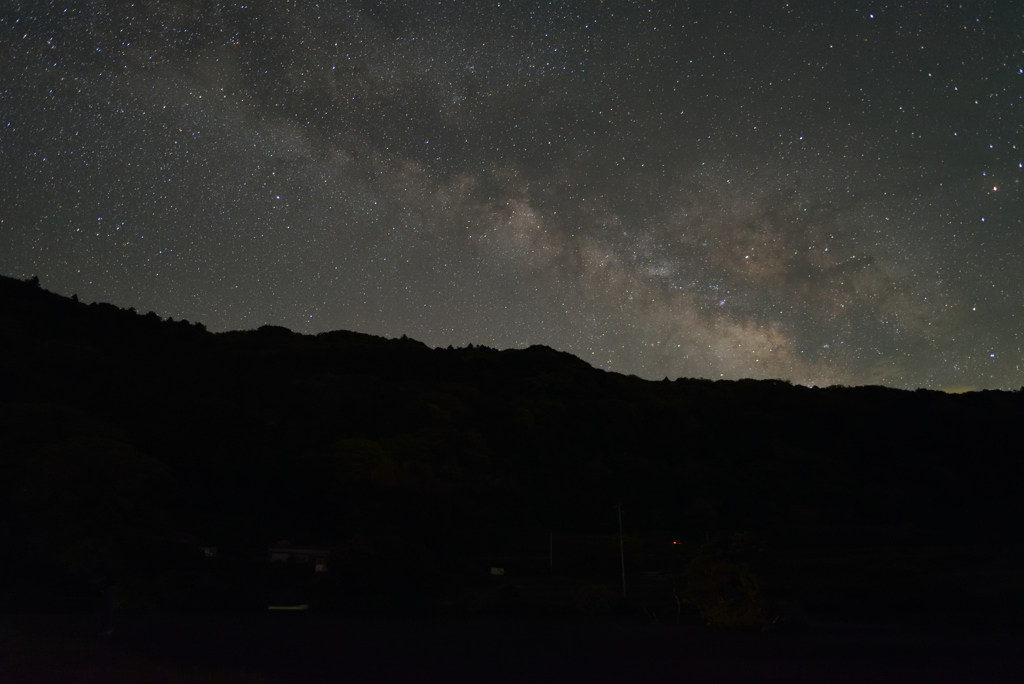 東後畑棚田の星空