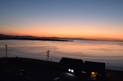 真玉海岸の夕暮れ