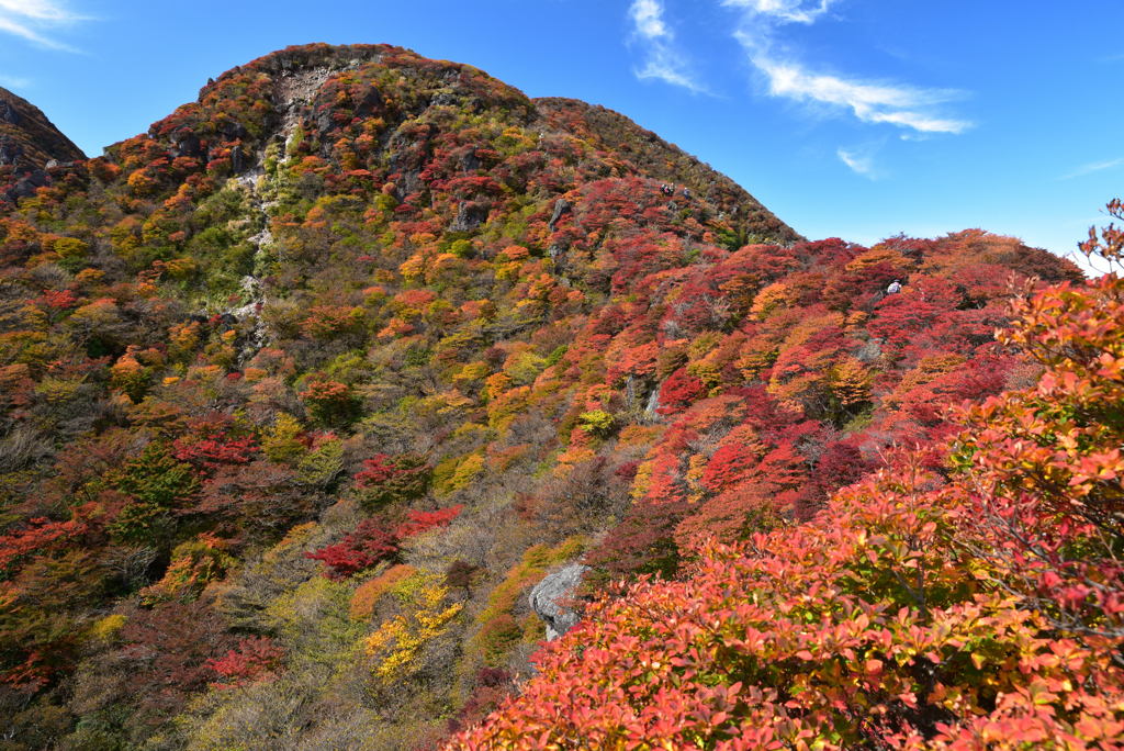 三俣山お鉢巡りの紅葉Ⅱ