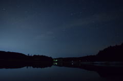 久住山下湖の星空