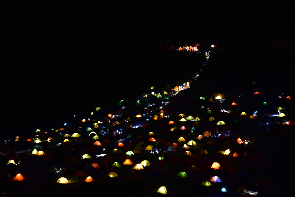 涸沢の夜