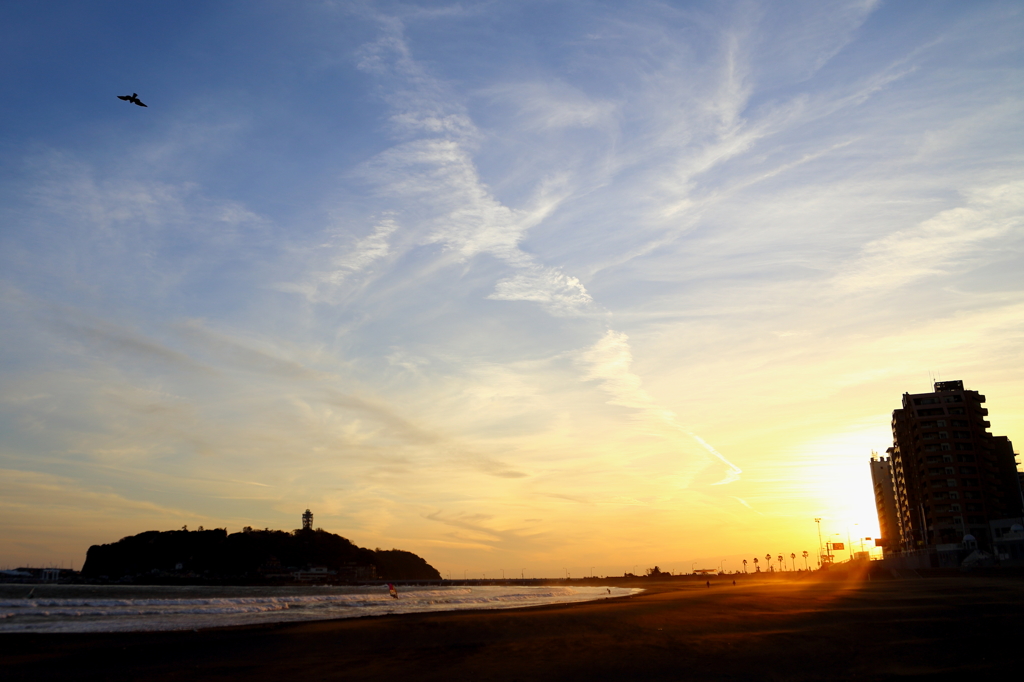 湘南の夕暮