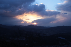雲の日の出