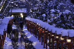 貴船神社　積雪日限定ライトアップ
