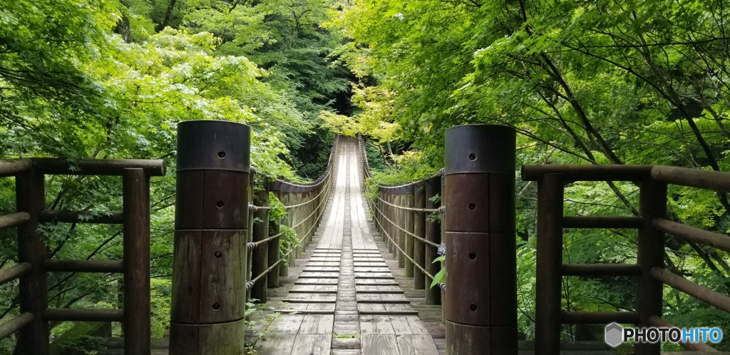 花貫渓谷の吊り橋