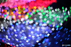 イルミネーション 星 ☆ 星 ★