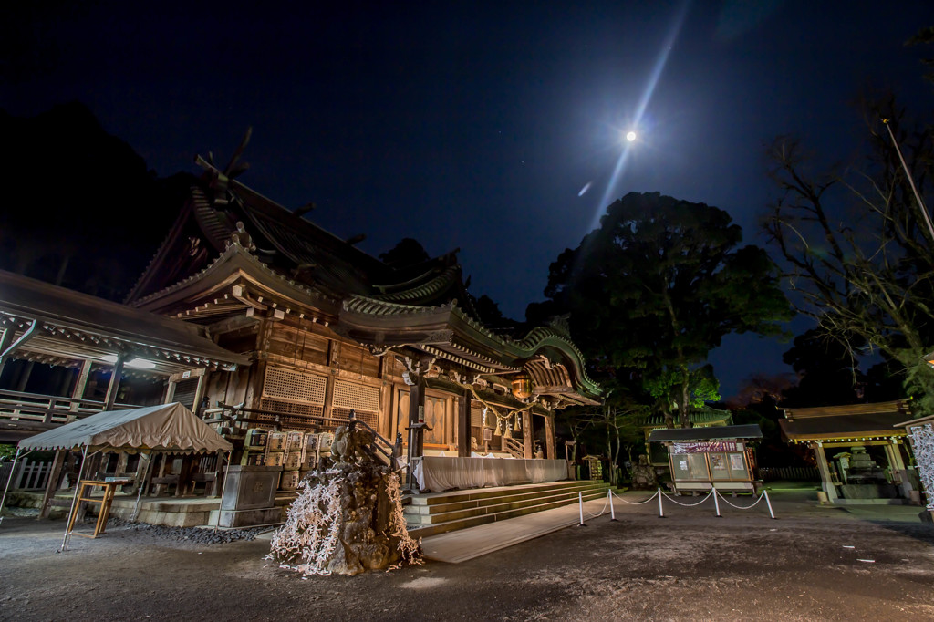 夜の筑波山神社
