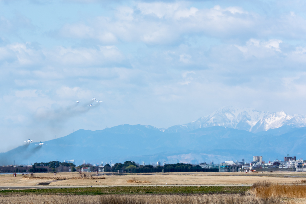 Blue Impulse & Mount Ibuki