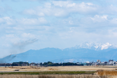 Blue Impulse & Mount Ibuki