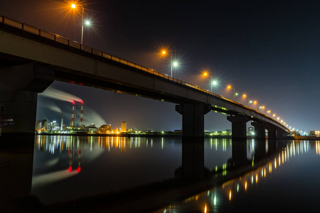 岡山の工場夜景-1