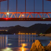 岩子島大橋とリフ