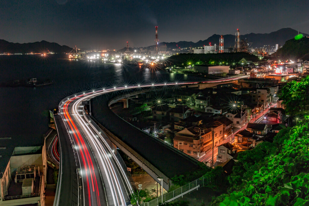 工場夜景とシャーーッ！②