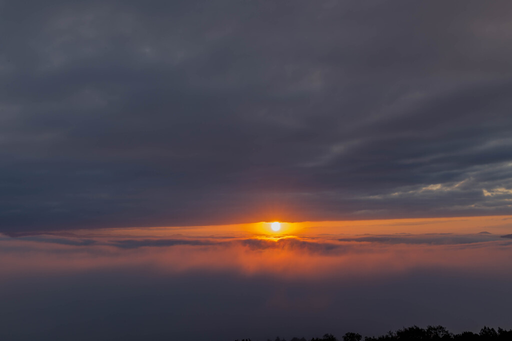 雲海と朝日