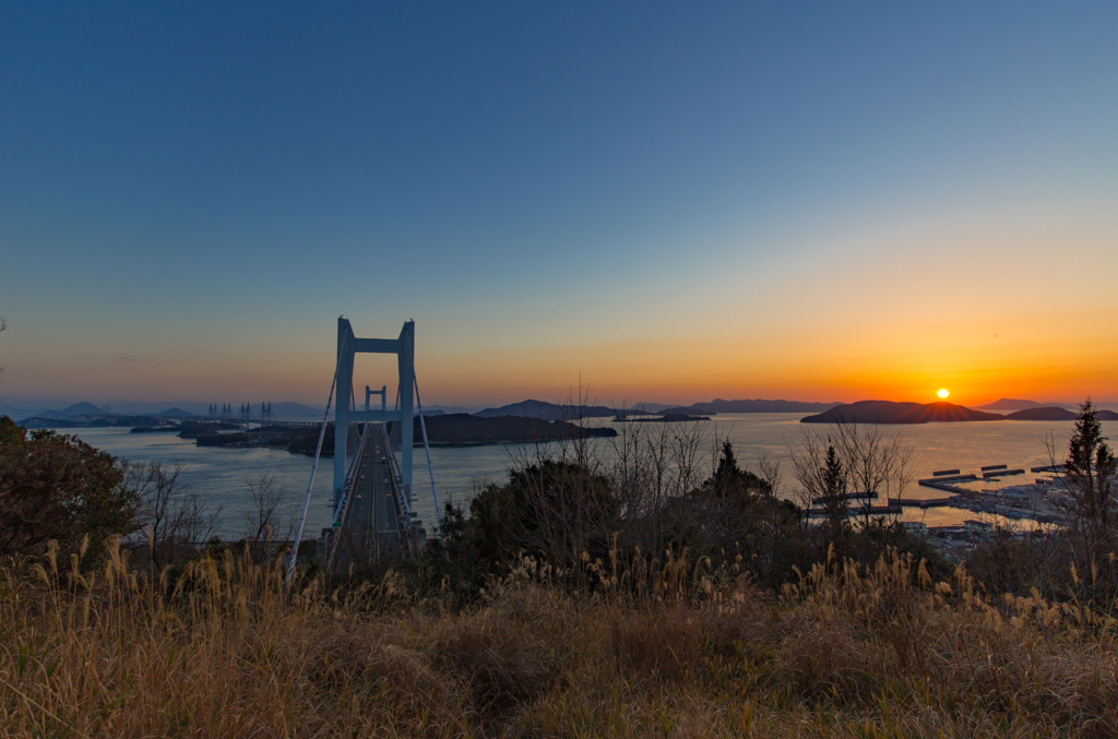 瀬戸大橋夕日編。。。②