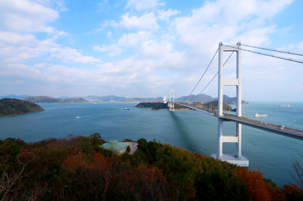 来島海峡大橋 - 糸山公園展望台より