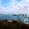 来島海峡大橋 - 糸山公園展望台より