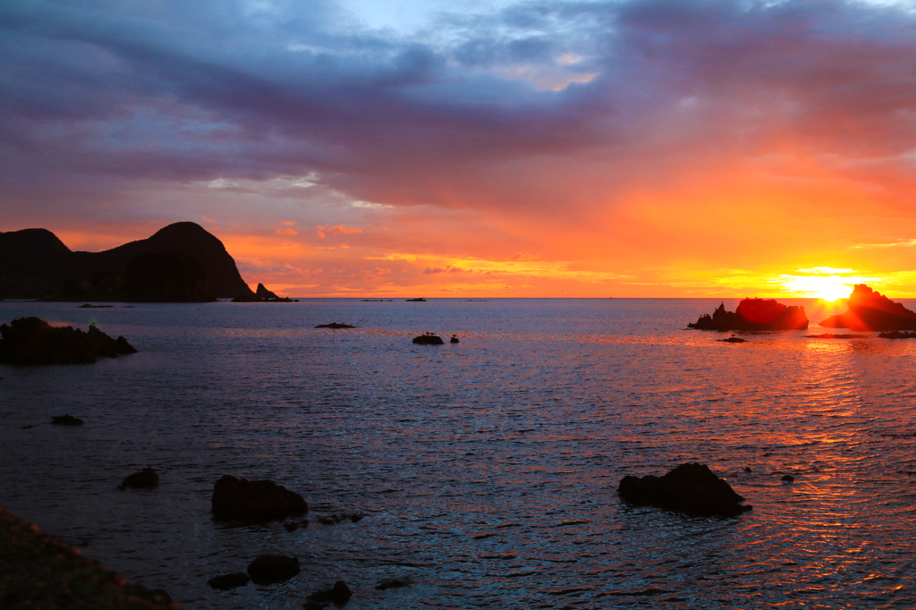 丹後松島の夕日01