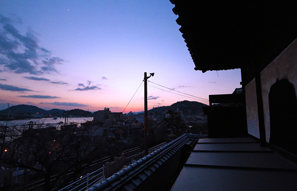 浄上寺からの夕日