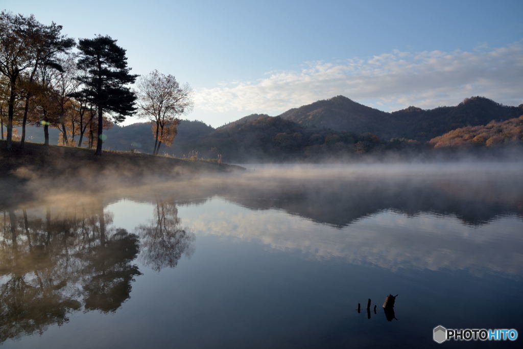Morning View at a Lake, Again (#01)