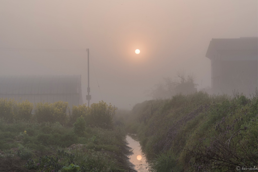 A hazy morning at rural area #02