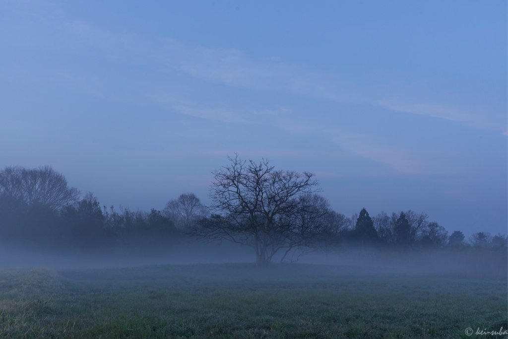 A hazy morning at rural area #01