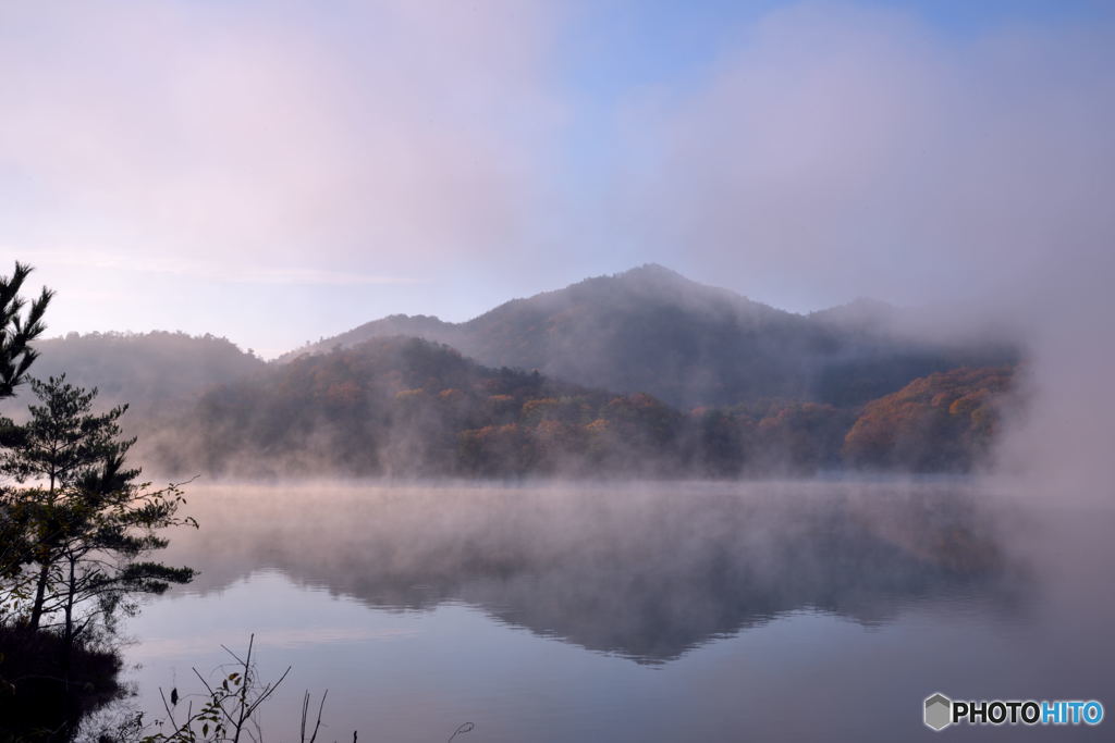 Morning View at a Lake (#04) 