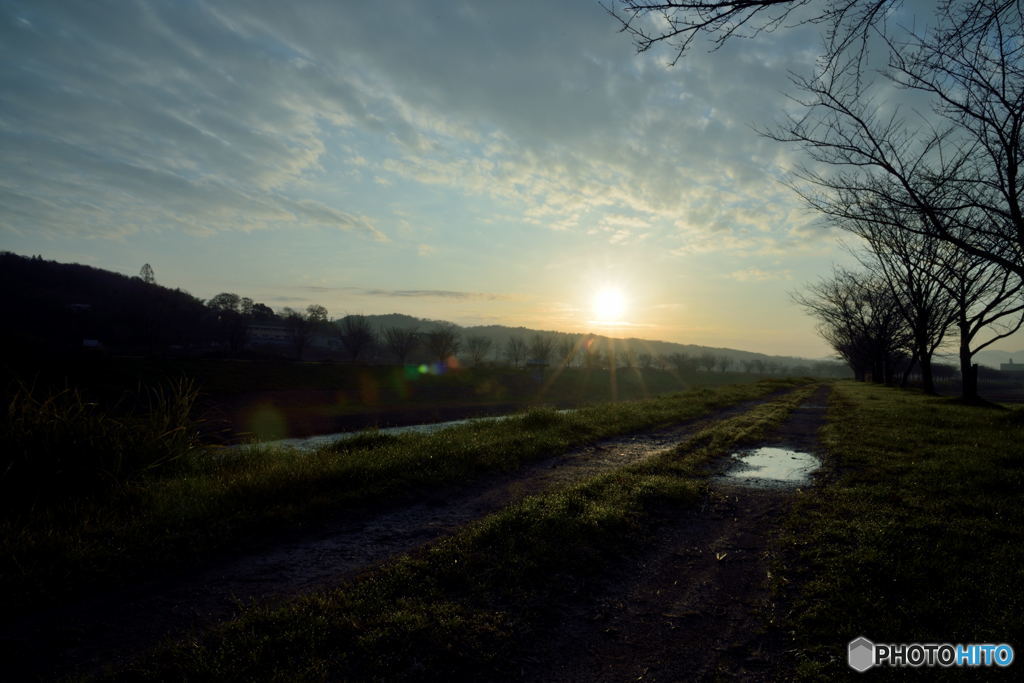 one morning at the bank of the river