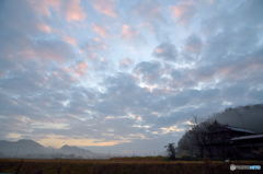 A Rural View at the Early Winter Morning