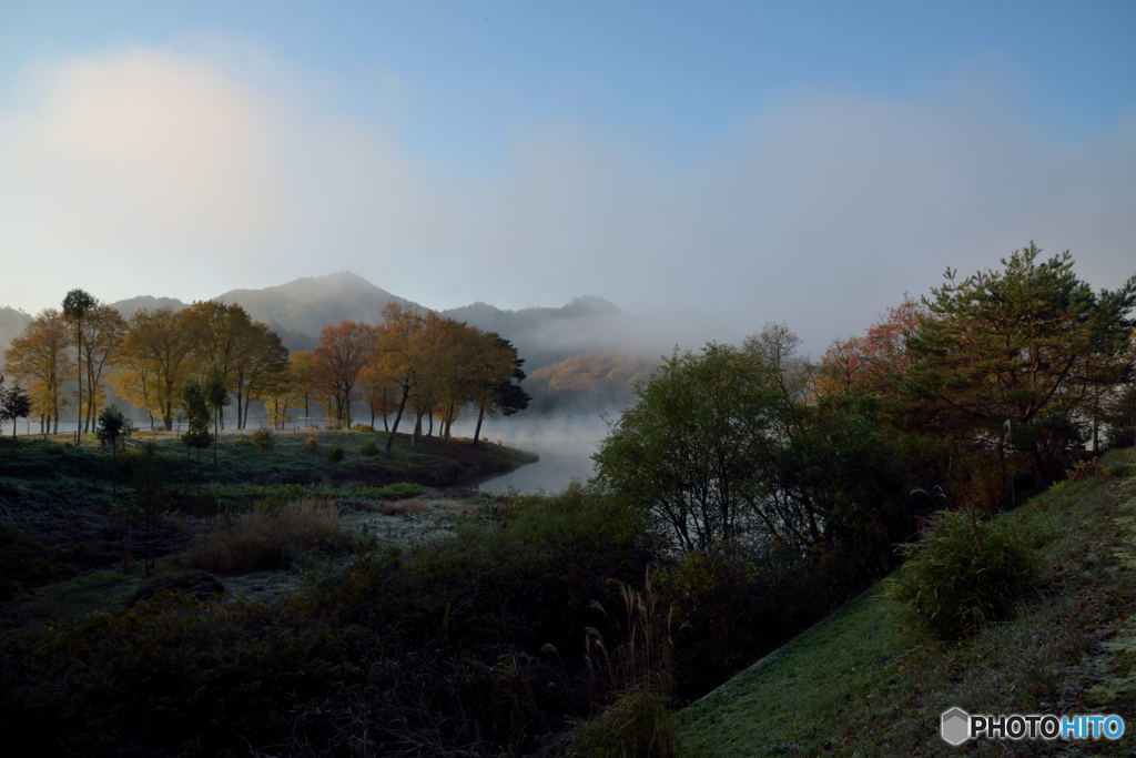 Morning View at a Lake (#02) 