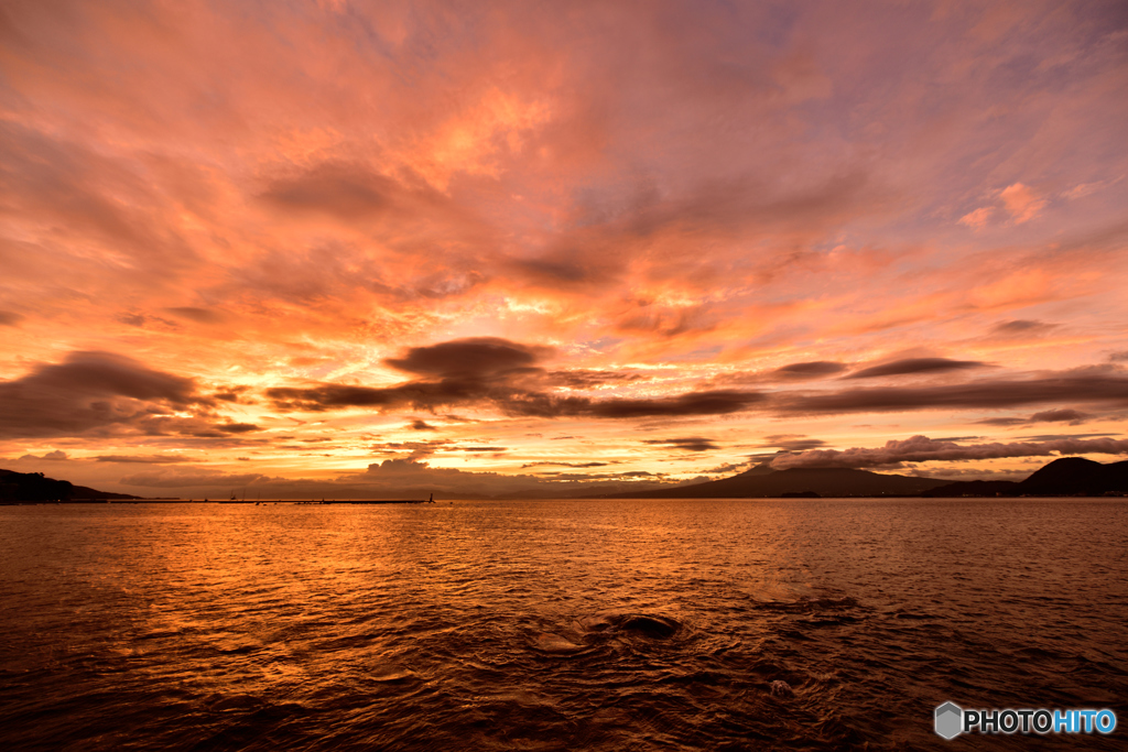 ２駿河湾夕焼け