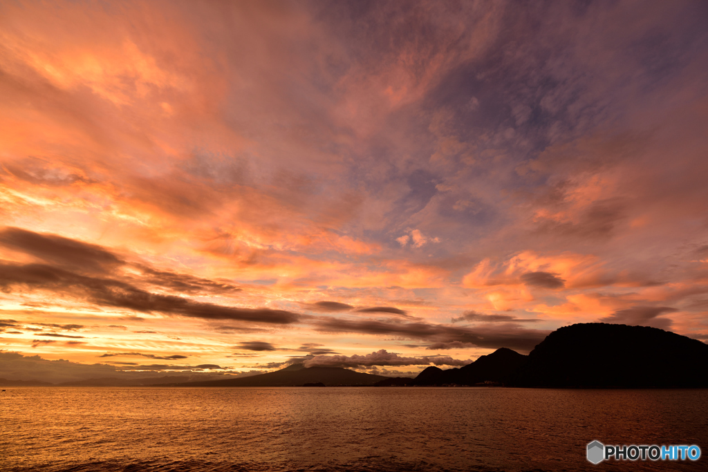 １駿河湾夕焼け