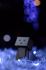 クリスマスツリーを見上げるダンボー