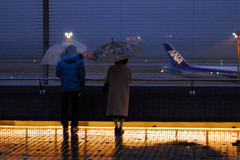 羽田空港は雨だった---③