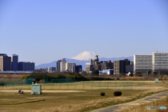 振り向くと「富士」