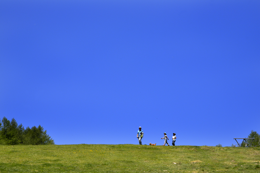 長野・湯の丸高原にて