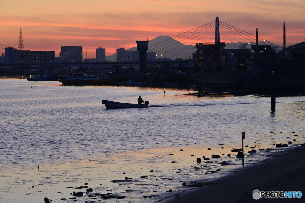 羽田夕景----①