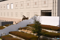 工事中の横浜美術館