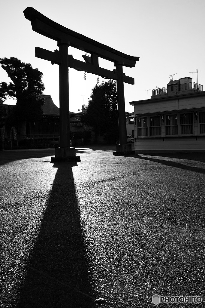 神社暮れる頃