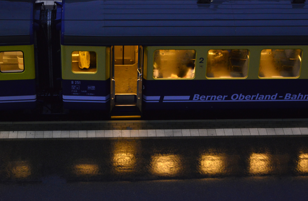 雨上がりの登山列車