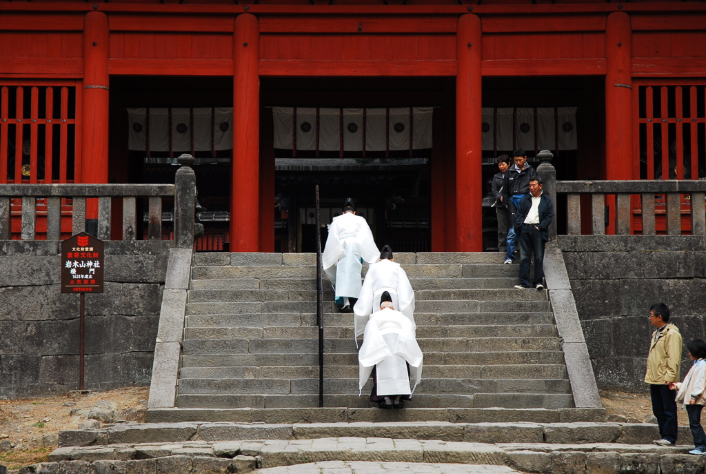 岩木山神社にて