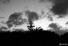 夕景のレーダー