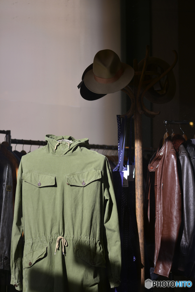 green jacket