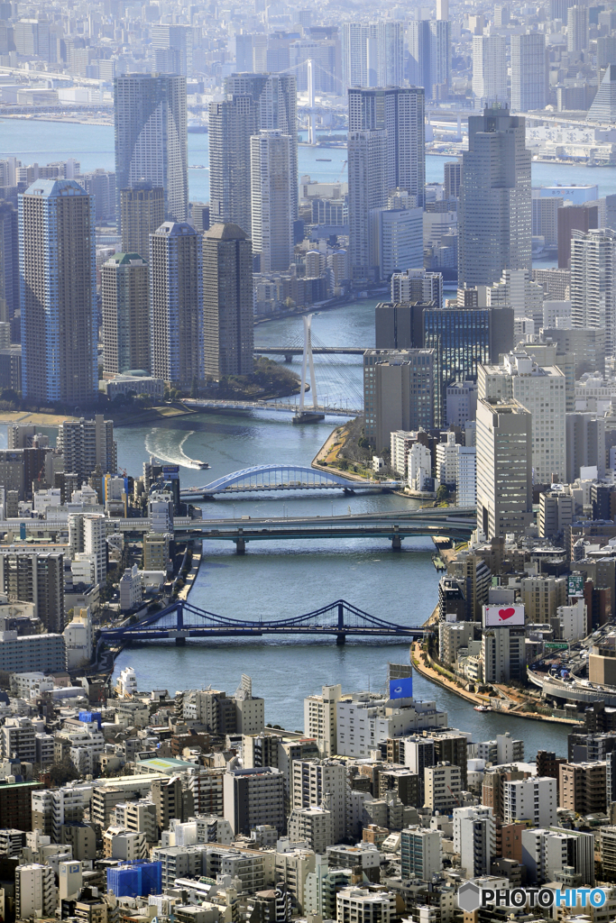 隅田川両岸の光景