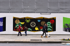 伝統美の工事現場